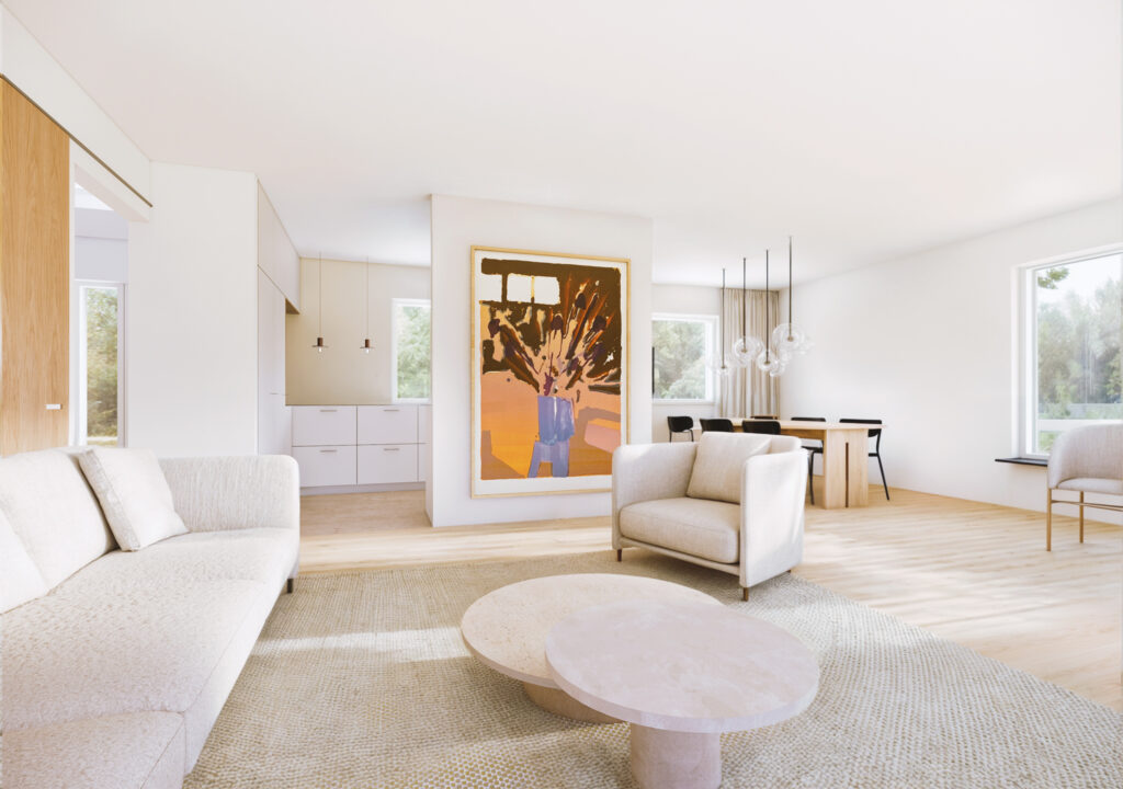 Fra stue, kig imod køkkenalrum